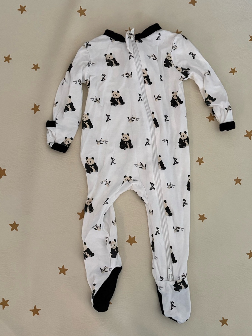 Kyte baby 0-3 mo Panda Print Footed One-Piece onesie